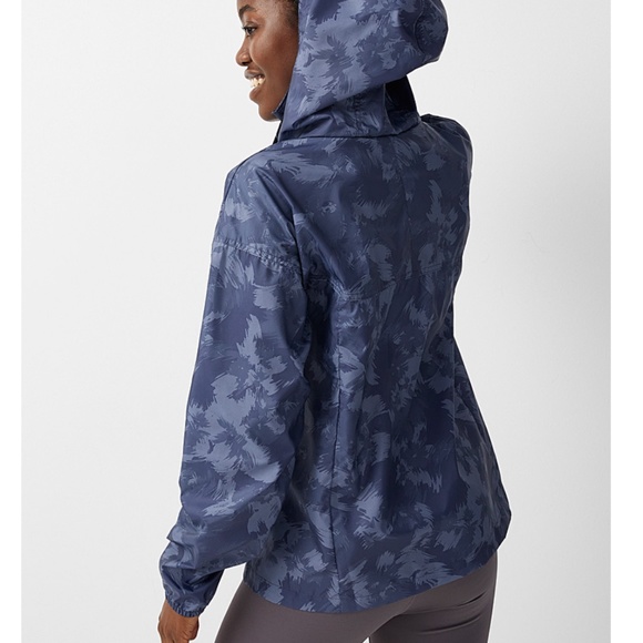 Columbia blue camo long sleeve hooded windbreaker jacket NWT - Picture 10 of 10